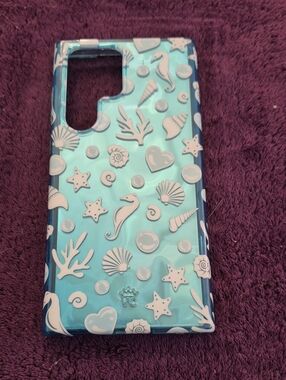 Velvet Caviar Aquamarine Holograohic Samsung S23 Ultra Phone Case